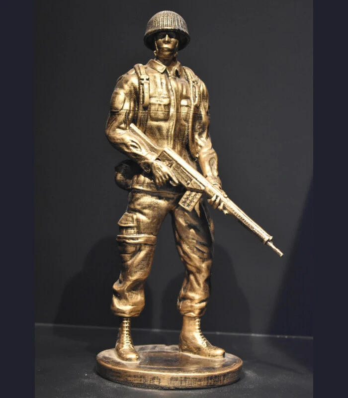 Bronze Soldier Figurine