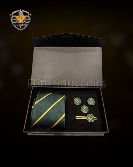 Pakistan Army Tie & Cufflinks Gift Set Elite Souvenirs