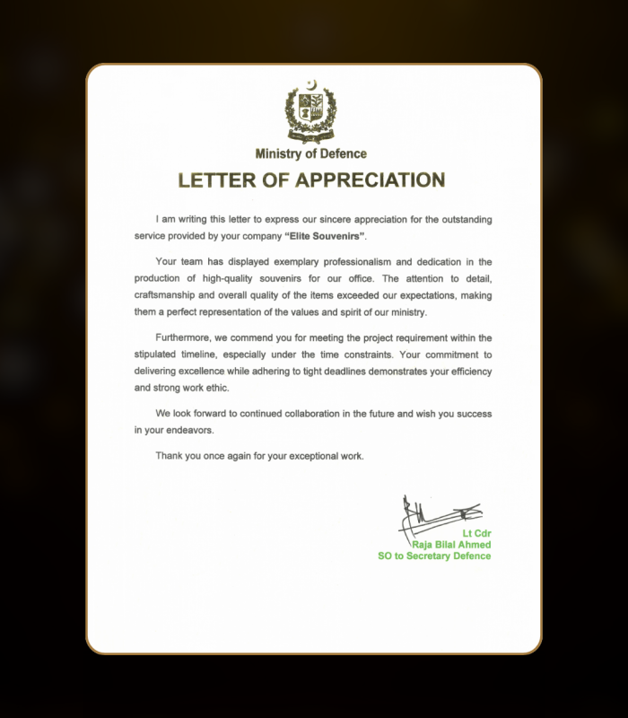 Elite Souvenirs Appreciation Letters (1)