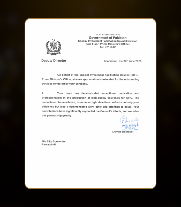 Elite Souvenirs Appreciation Letters (2)