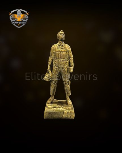 Custom 3D Fighter Pilot Figurine Aviation Graduation Trophy