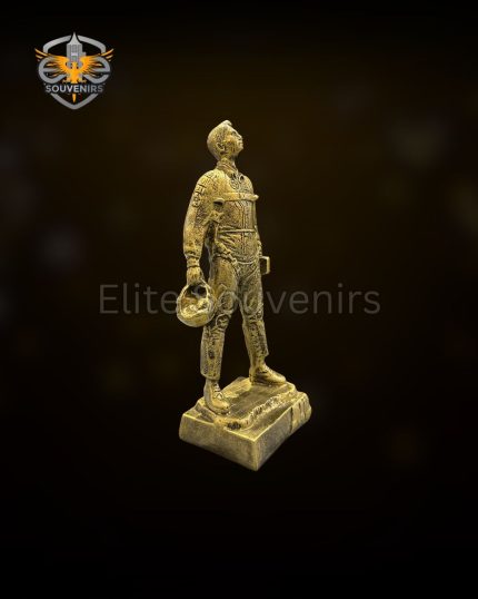Custom 3D Fighter Pilot Figurine Aviation Graduation Trophy