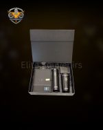 Executive Black Corporate Gift Box Set Flask, Mug & Notebook
