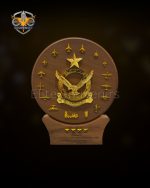 Handcrafted Wooden Aviation Shield | Air Force Command Plaque