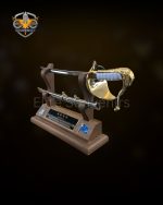 Miniature Ceremonial Sword Desk Display Command Souvenir